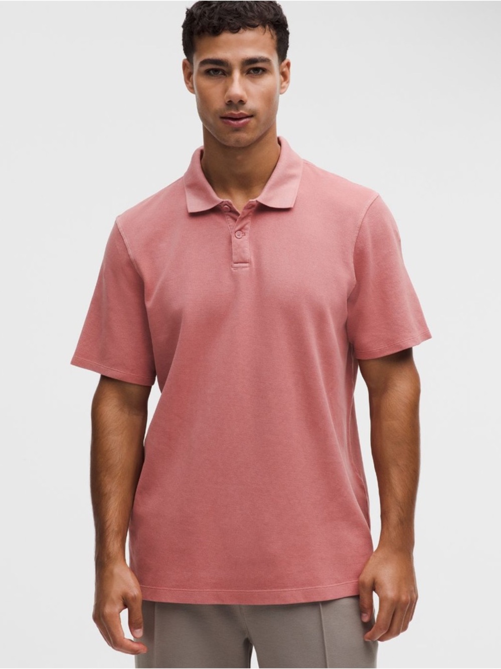 Lululemon men’s Cotton Pique Short-Sleeve Polo Shirt